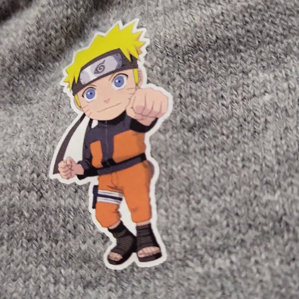 Bioworld Naruto Shippuden Cuffed Beanie Hat with Pom and Gloves Combo
